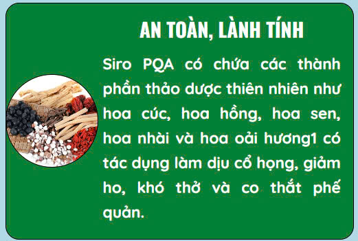 Thành phần thảo dược PQA Hen suyễn an toàn, lành tính